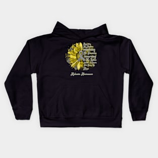 APHASIA AWARENESS Sunflower Supporting the fighter Kids Hoodie